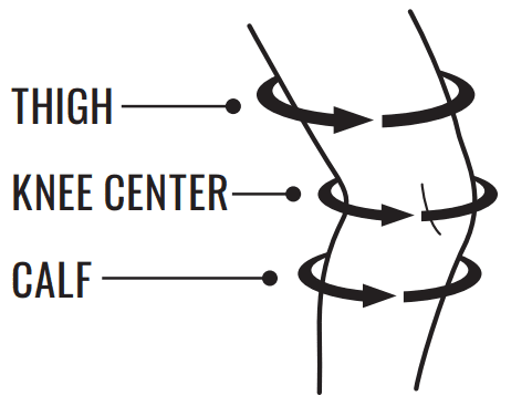 How to measure a knee brace 